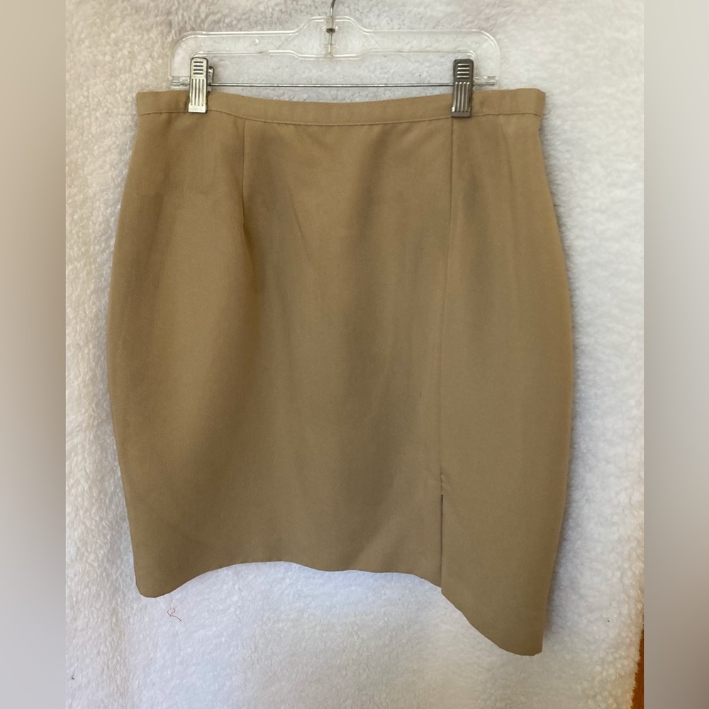 Michele New York Camel Lined Mini Skirt Size 12